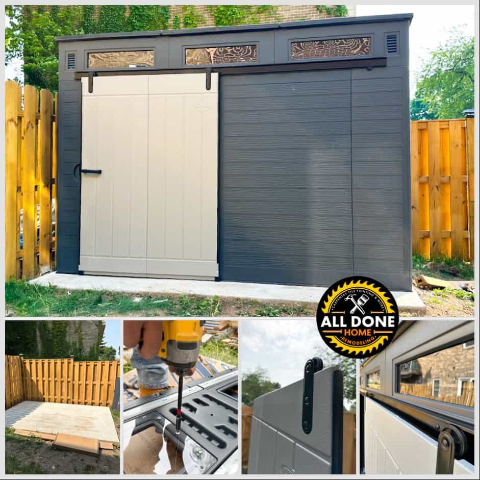 Custom built storage shed