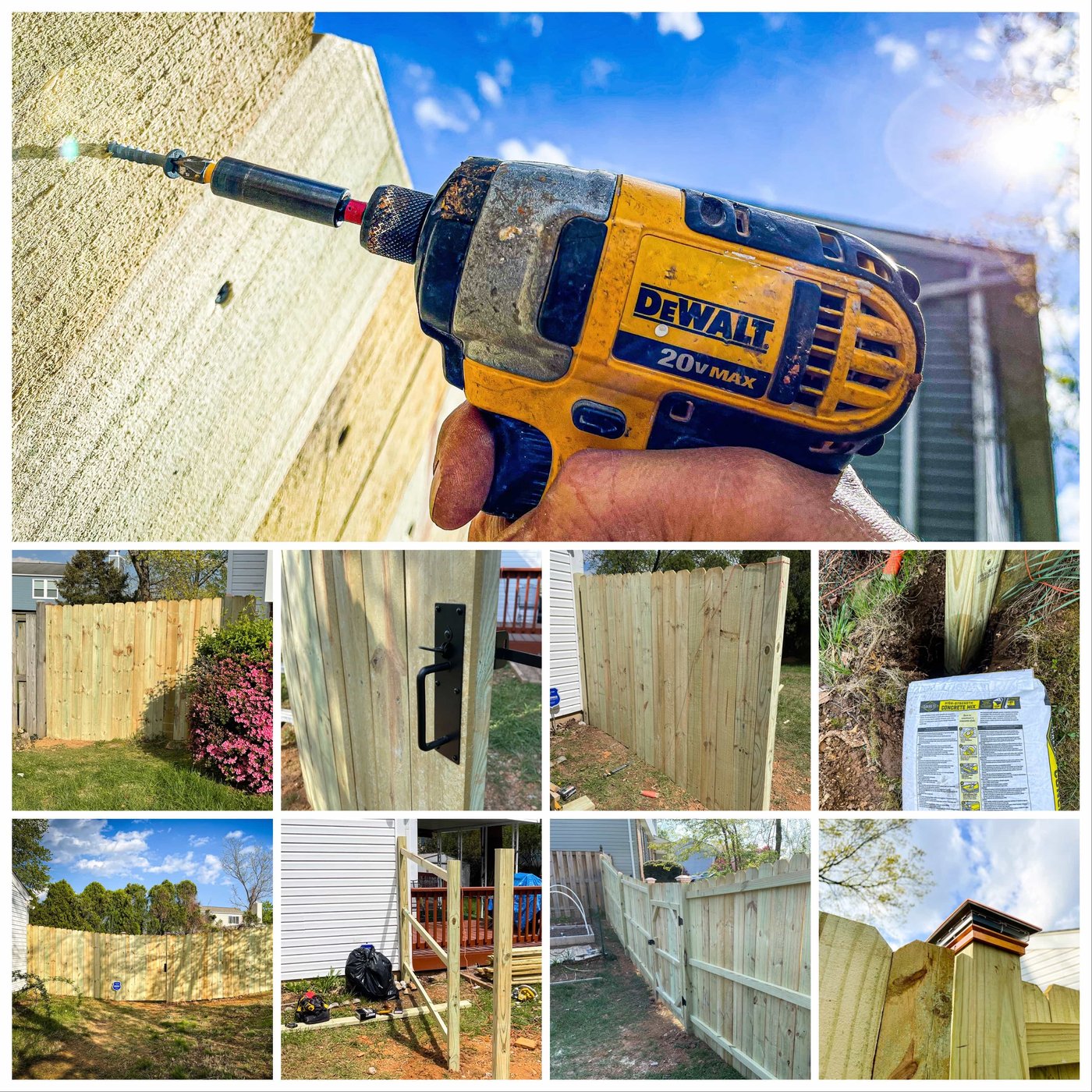 Handyman fence installation and repair work in Montgomery County MD