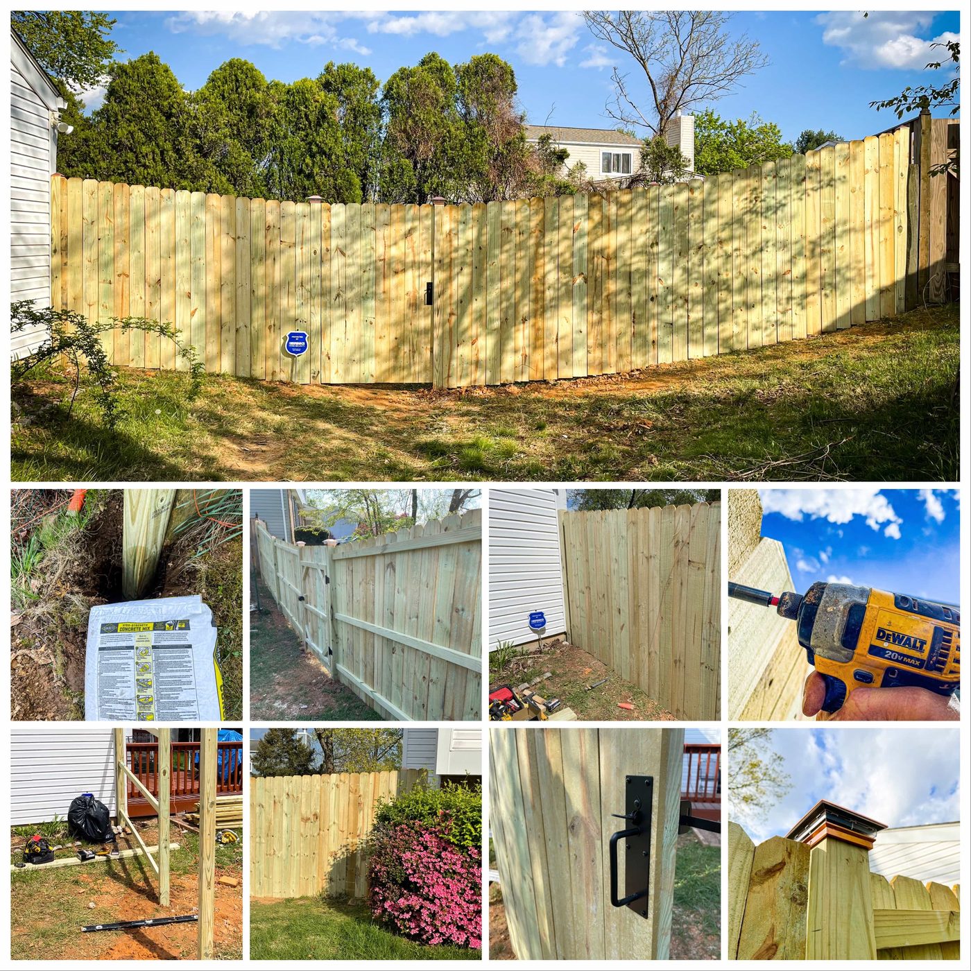 Fence installation