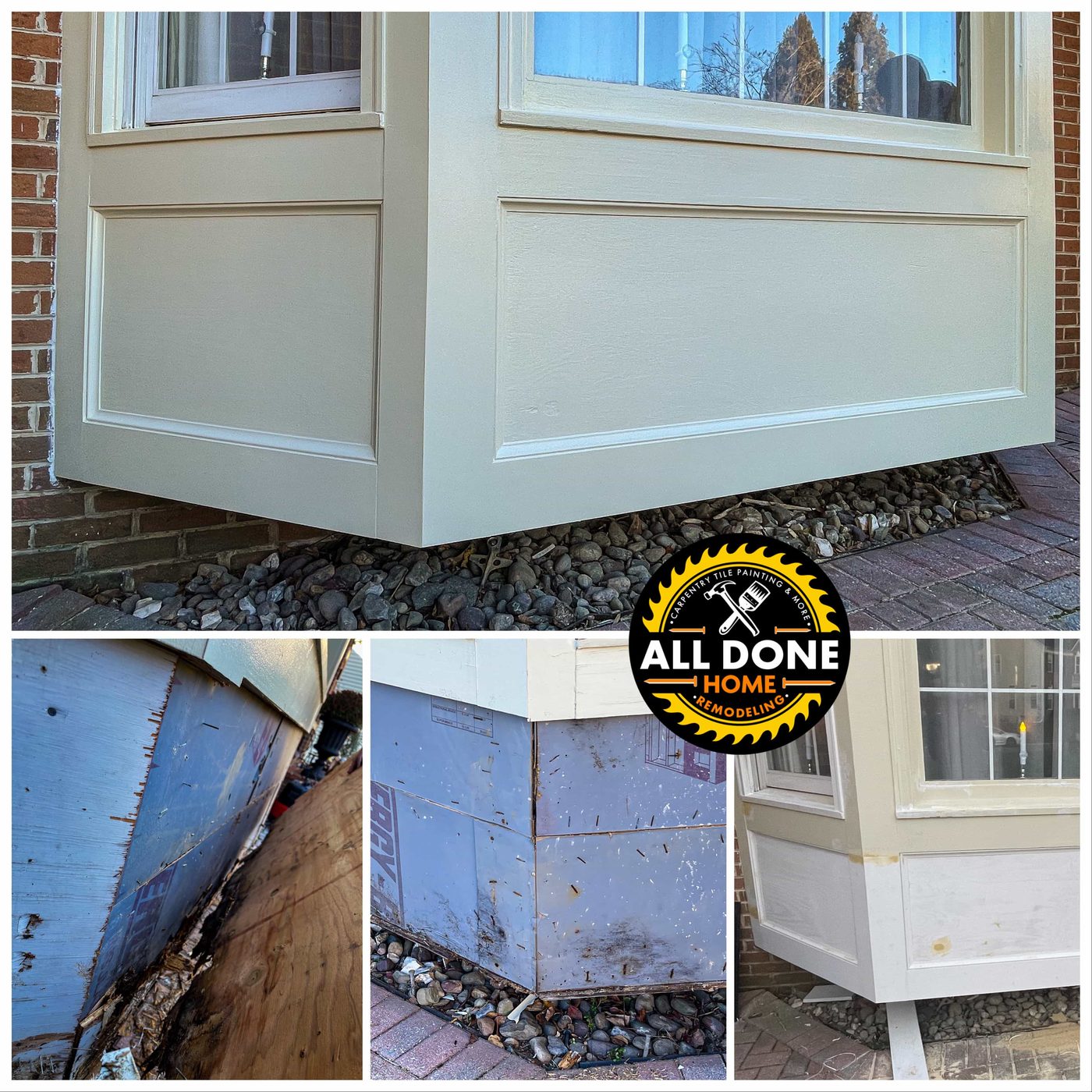 Exterior trim painting