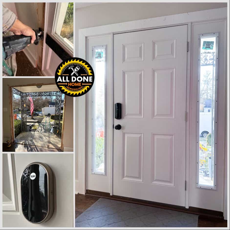Front entry door painting
