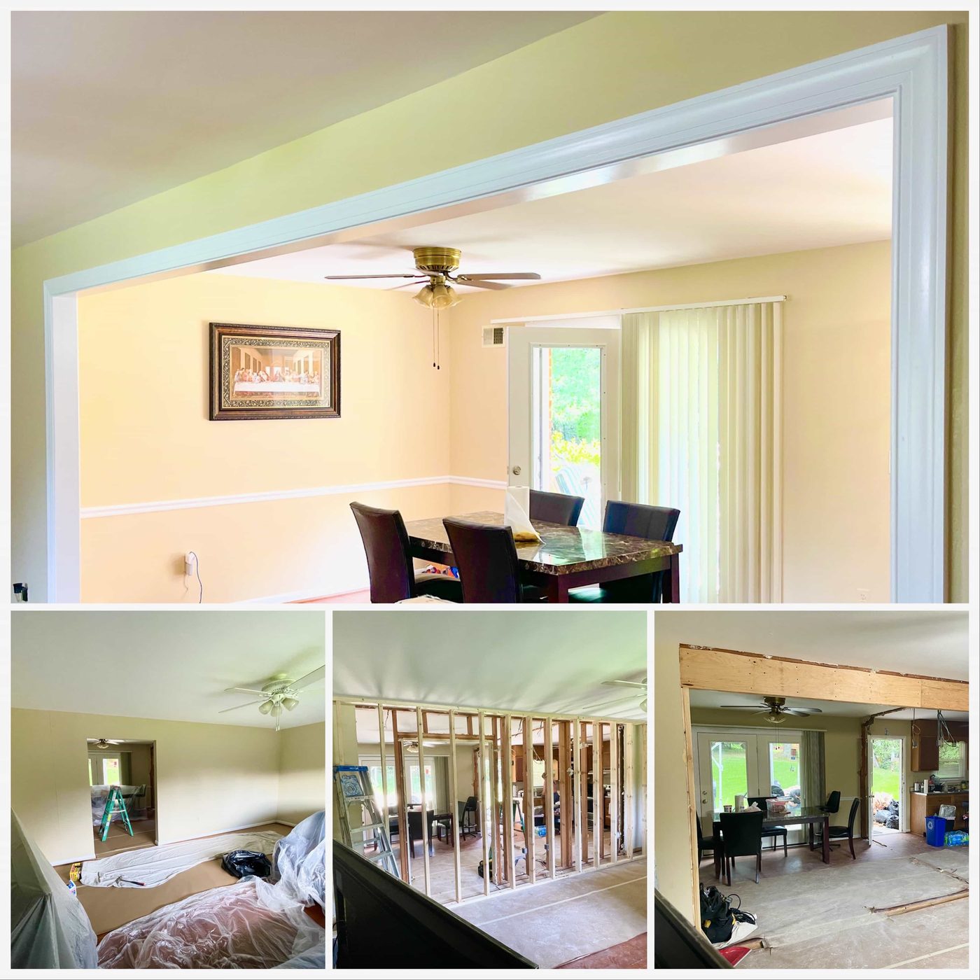 Interior dining room painting
